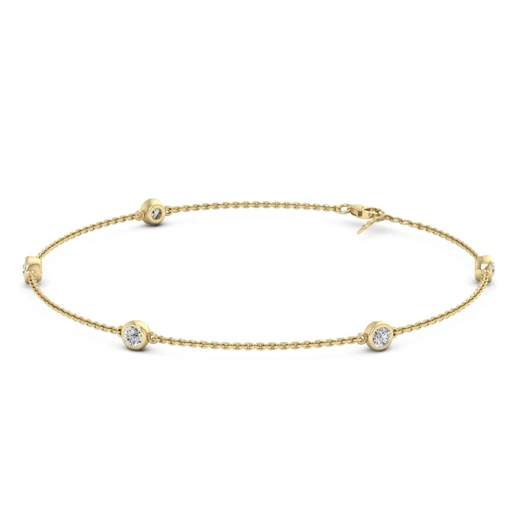 0.55 d.e.w cts Artemis Moissanite Bracelet