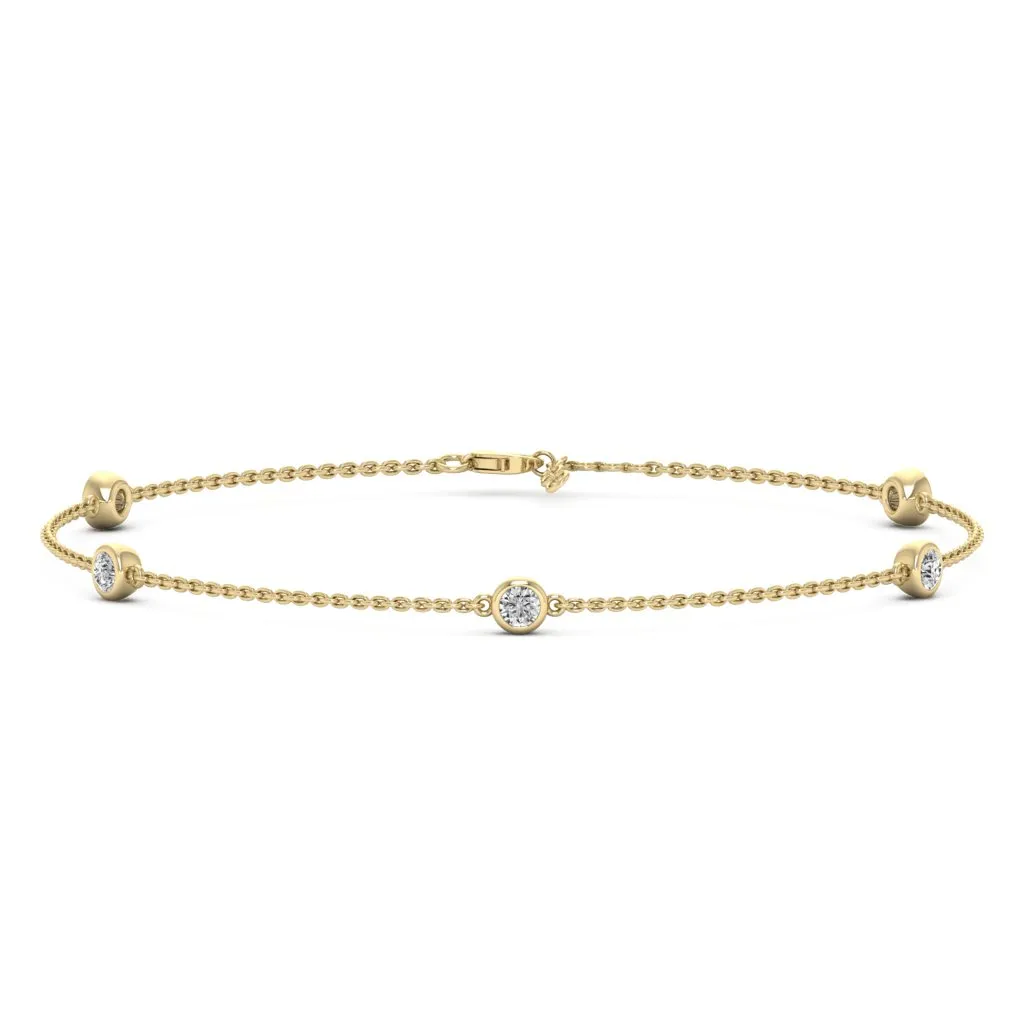 0.55 d.e.w cts Artemis Moissanite Bracelet