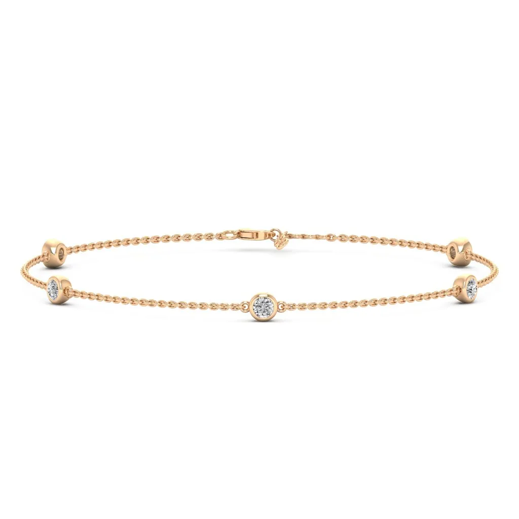 0.55 d.e.w cts Artemis Moissanite Bracelet
