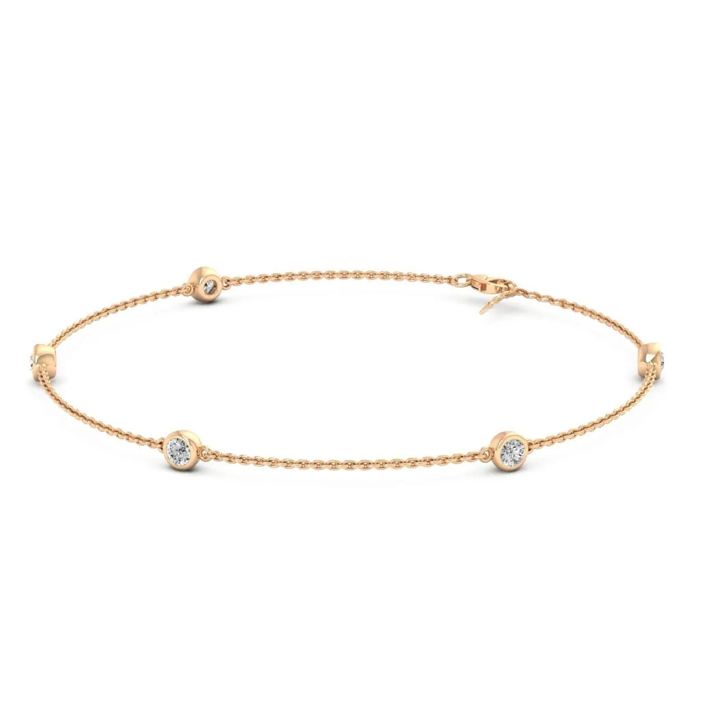 0.55 d.e.w cts Artemis Moissanite Bracelet