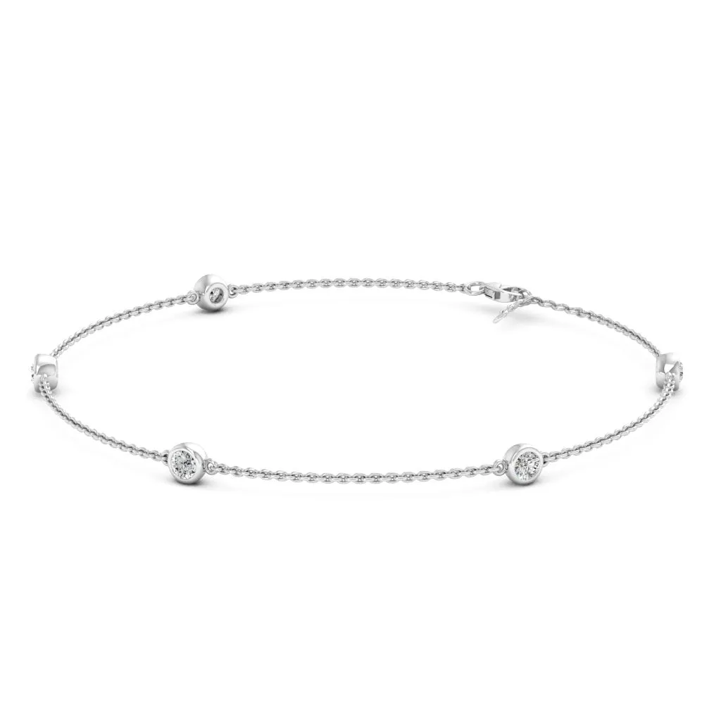 0.55 d.e.w cts Artemis Moissanite Bracelet