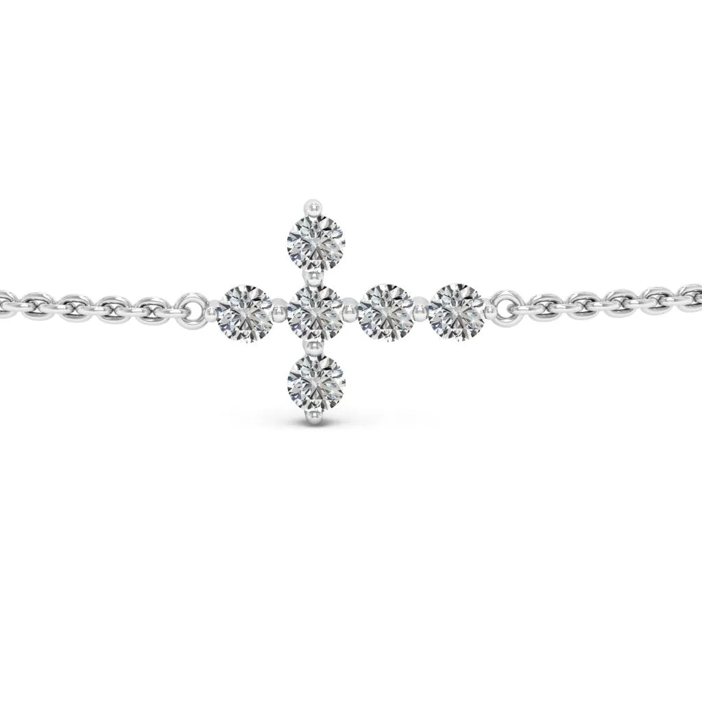 0.66 d.e.w cts Evangeline Moissanite Bracelet