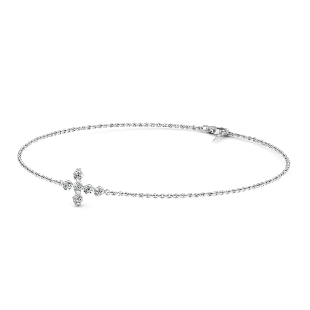 0.66 d.e.w cts Evangeline Moissanite Bracelet