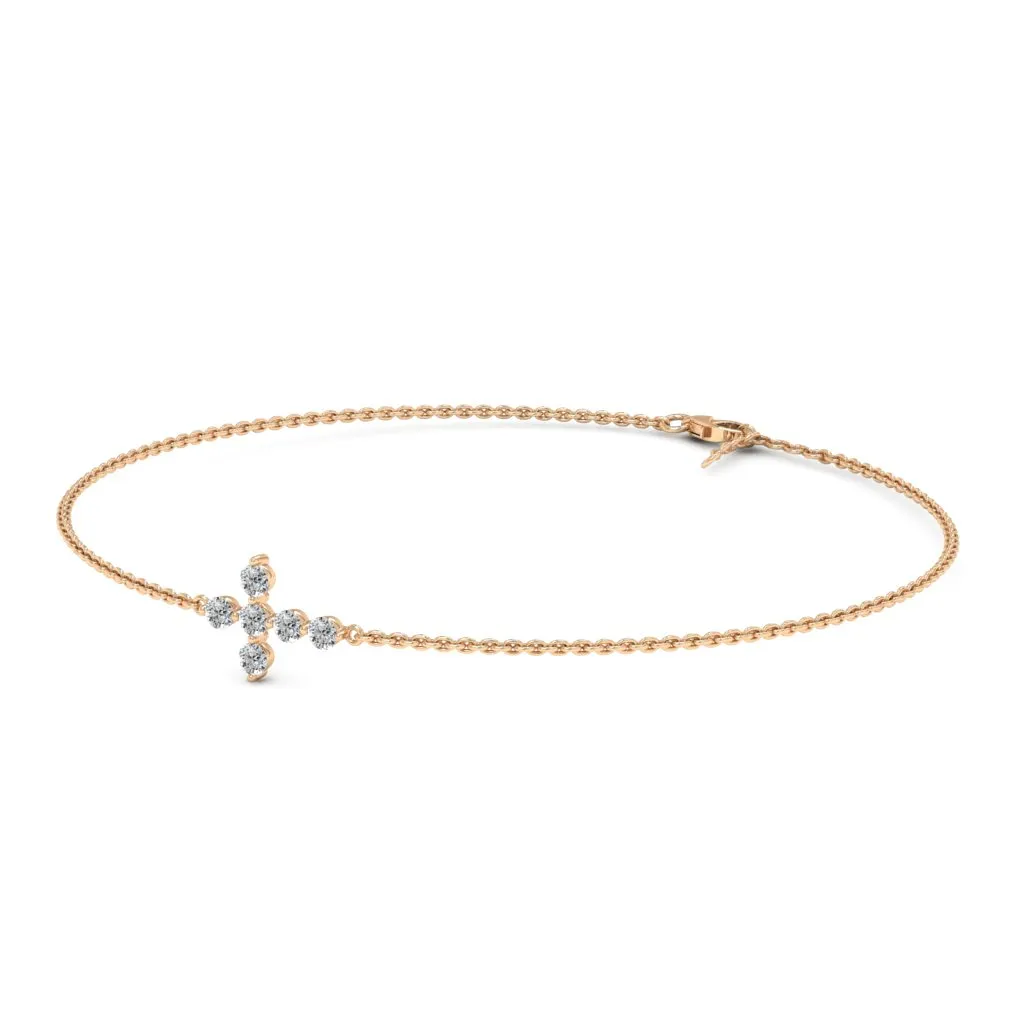 0.66 d.e.w cts Evangeline Moissanite Bracelet