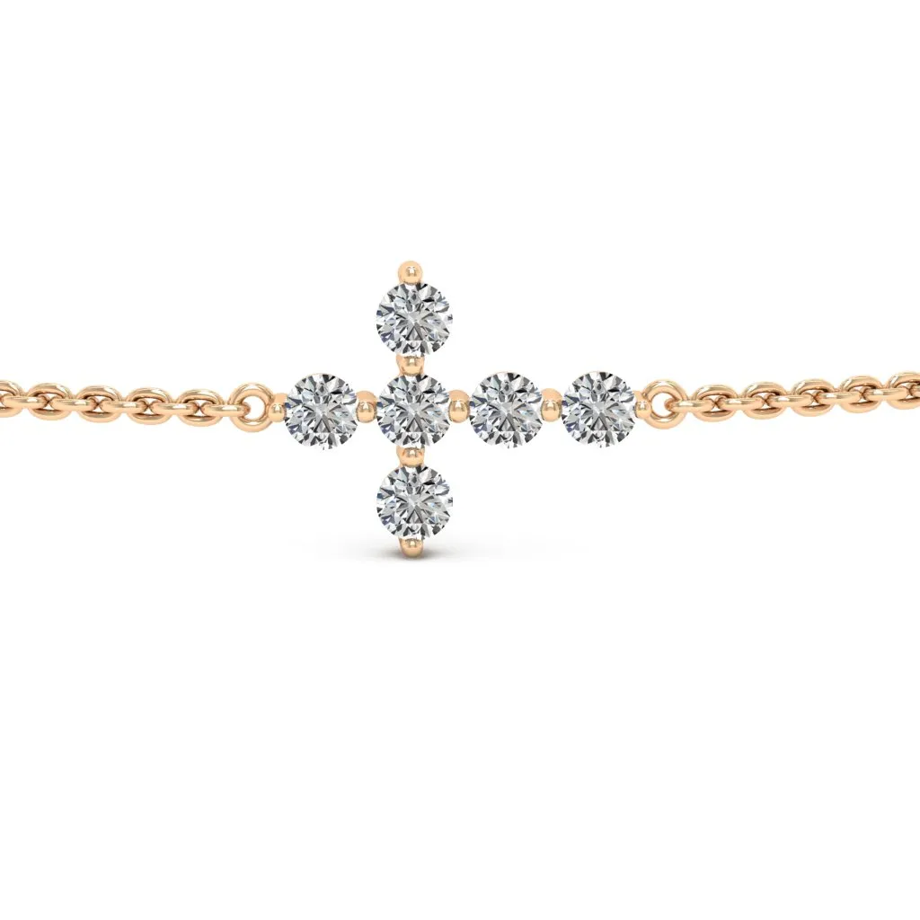 0.66 d.e.w cts Evangeline Moissanite Bracelet