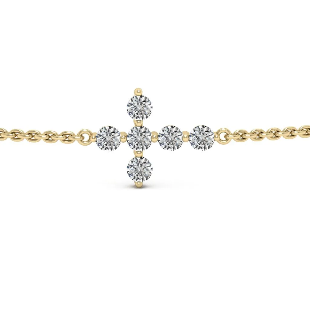0.66 d.e.w cts Evangeline Moissanite Bracelet