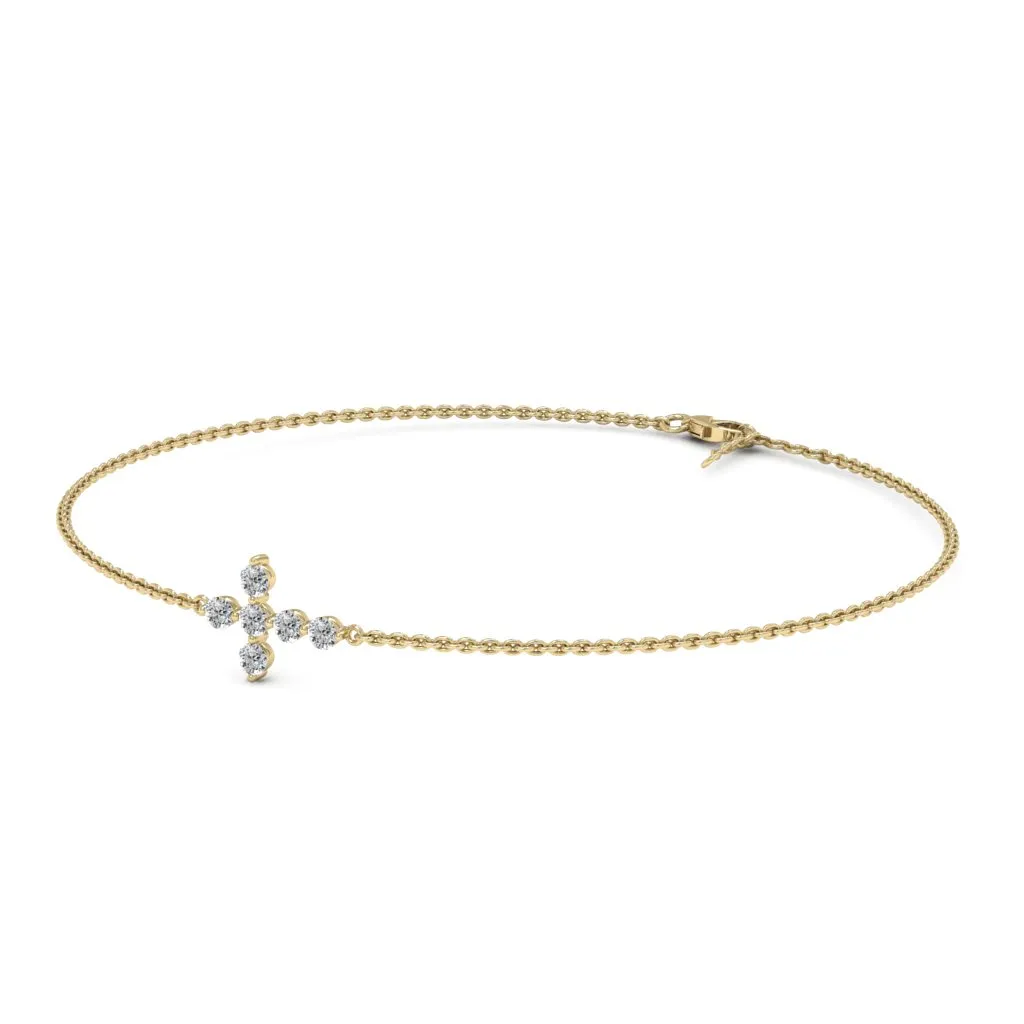 0.66 d.e.w cts Evangeline Moissanite Bracelet
