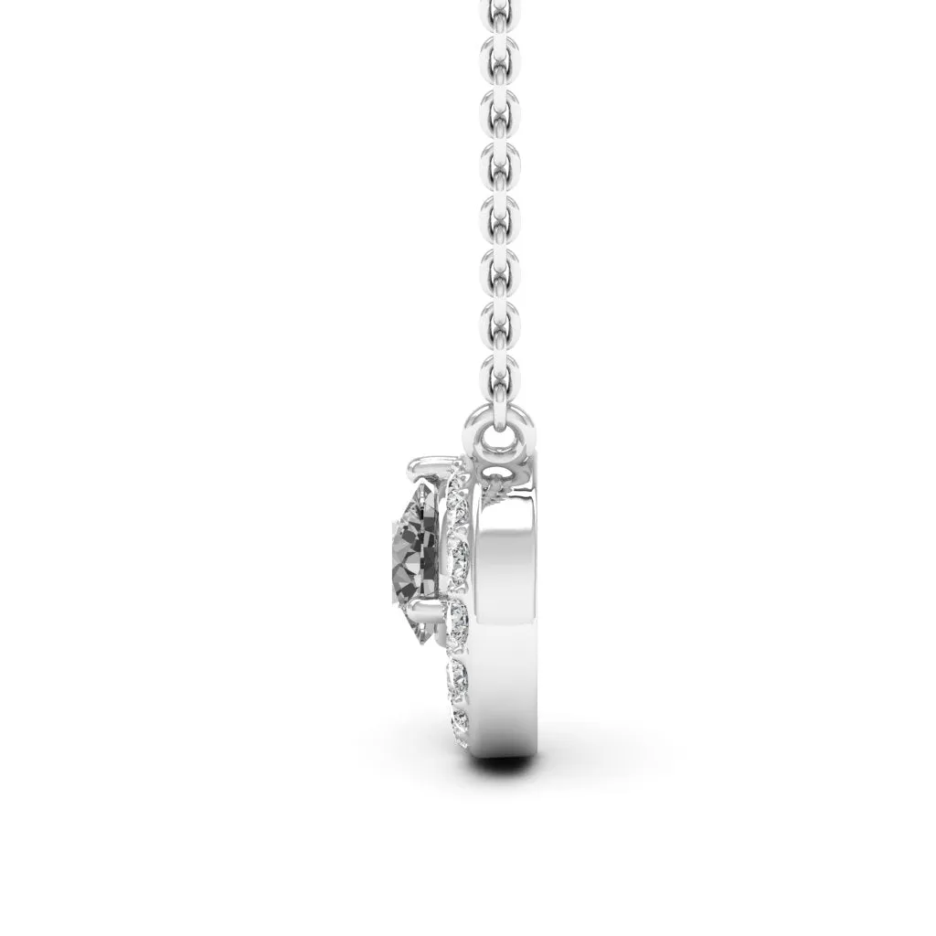 0.66 d.e.w cts Luna Moissanite Necklace