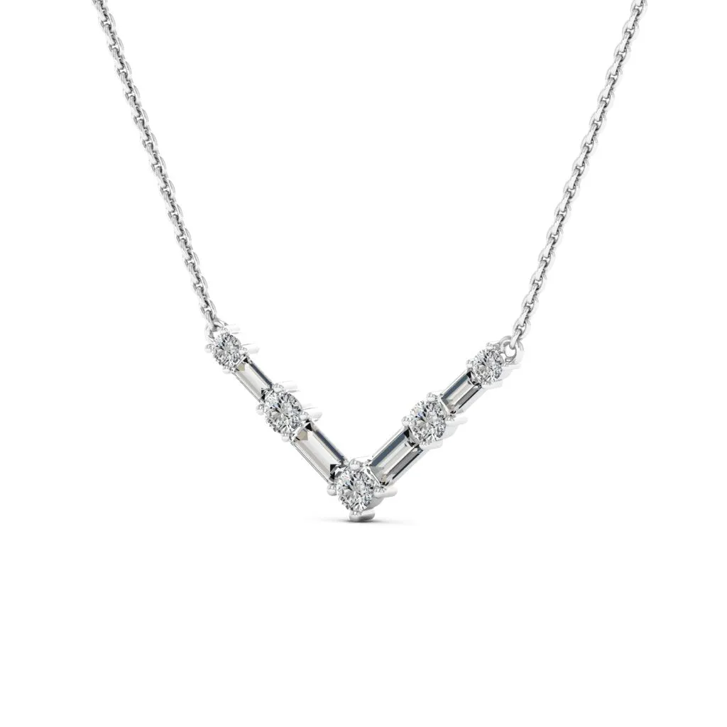 0.68 d.e.w cts Vera Moissanite Necklace