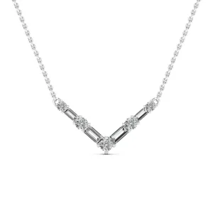0.68 d.e.w cts Vera Moissanite Necklace