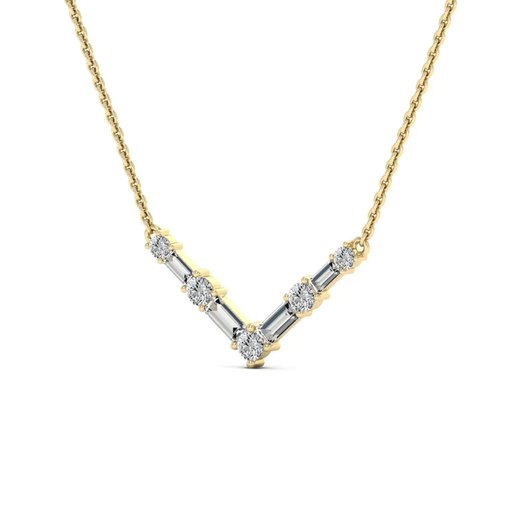 0.68 d.e.w cts Vera Moissanite Necklace