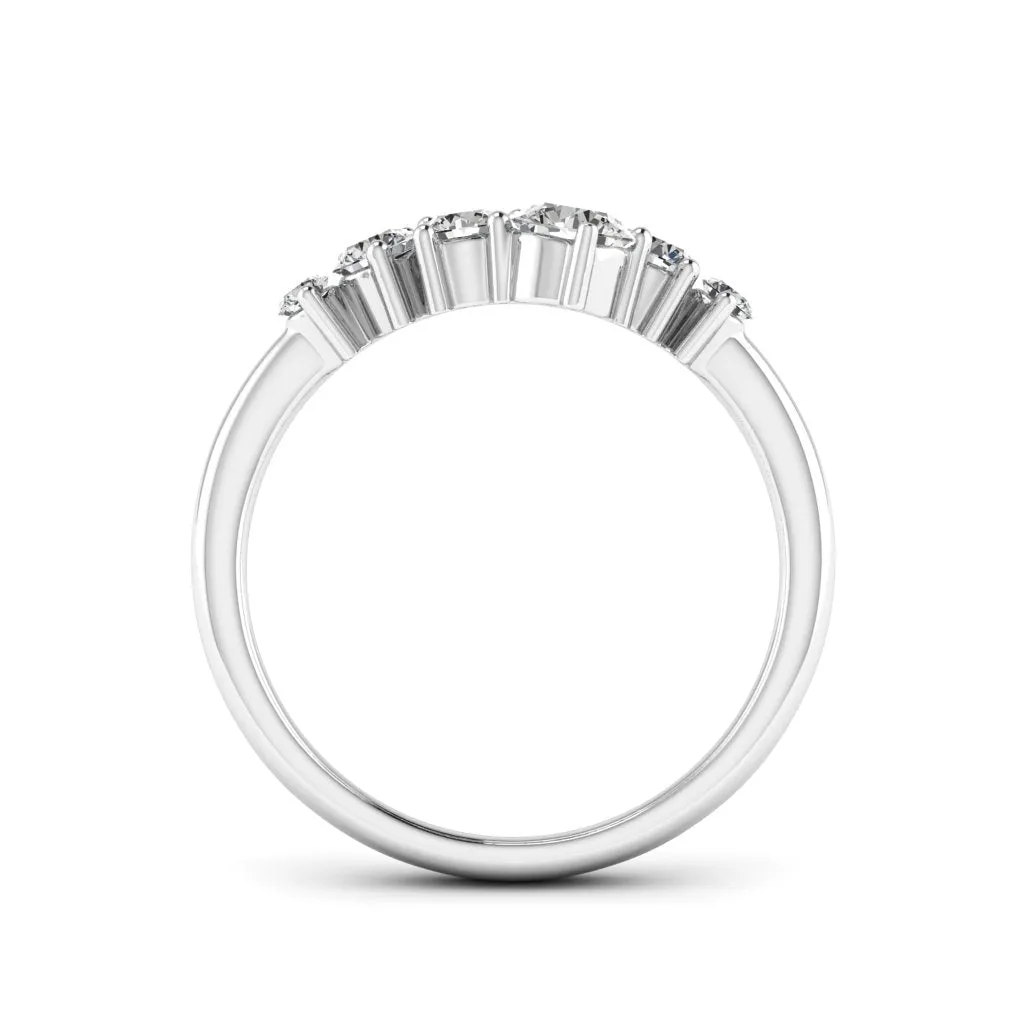 0.73 d.e.w cts Vesta Moissanite Ring