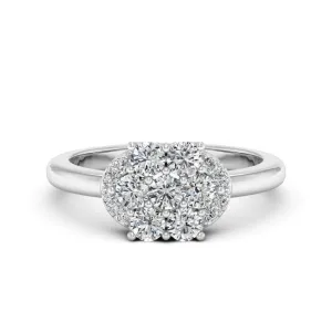 0.89 d.e.w. cts Madara Moissanite Ring