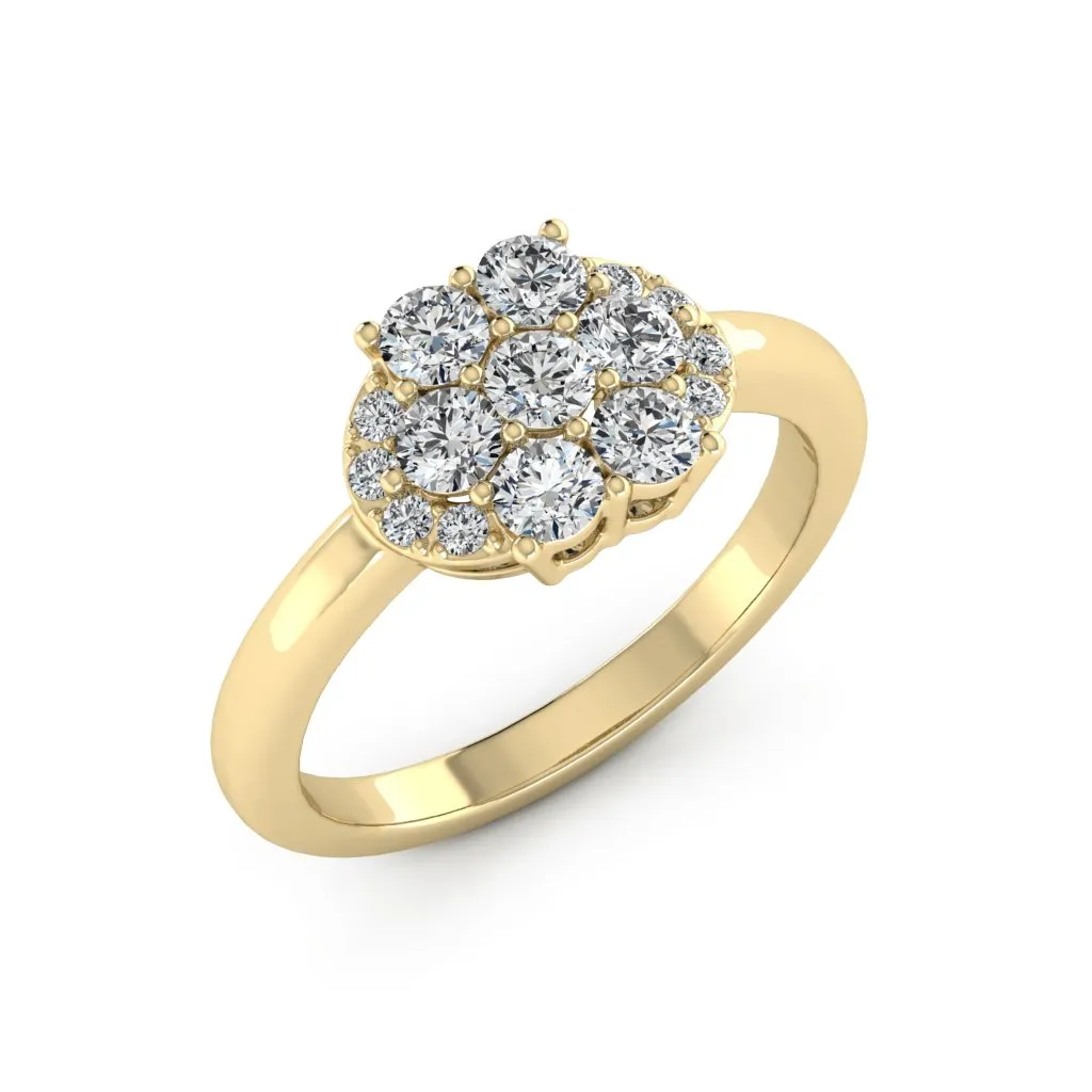 0.89 d.e.w. cts Madara Moissanite Ring