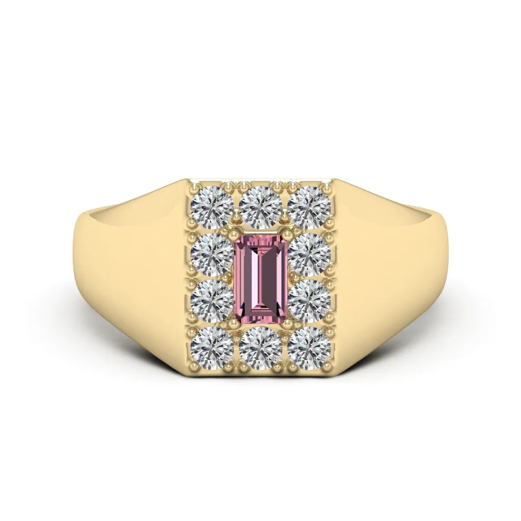0.90 d.e.w. cts Sirius Moissanite Ring