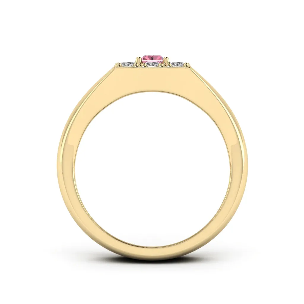 0.90 d.e.w. cts Sirius Moissanite Ring
