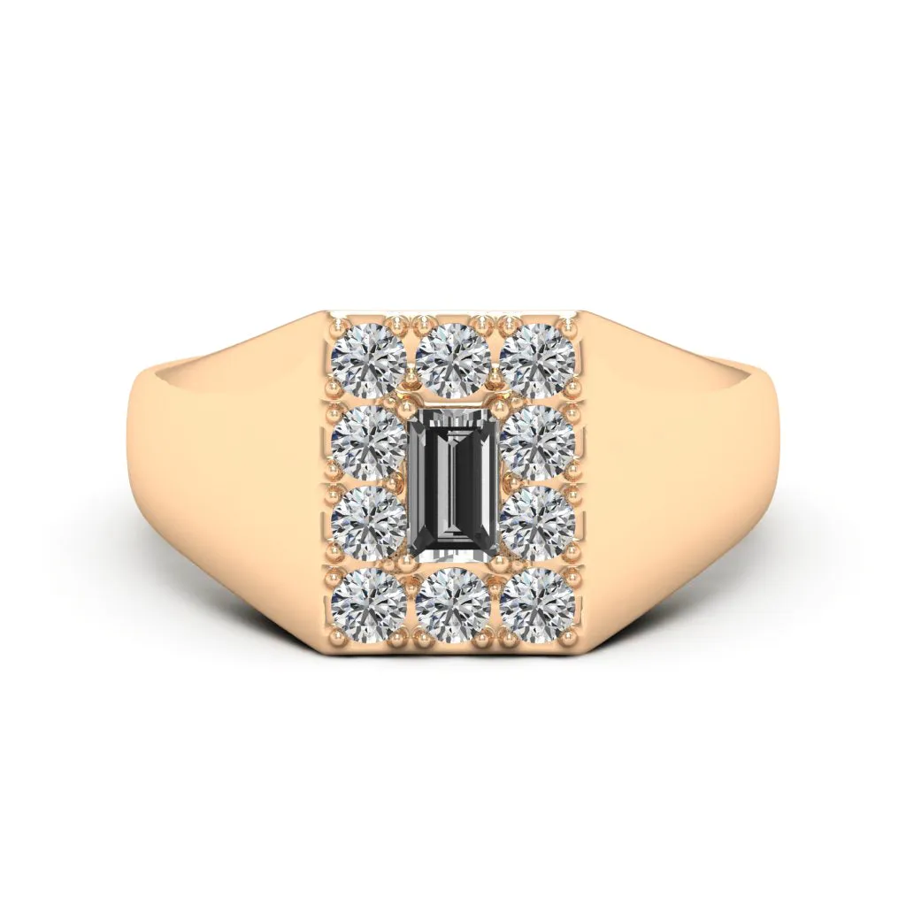 0.90 d.e.w. cts Sirius Moissanite Ring
