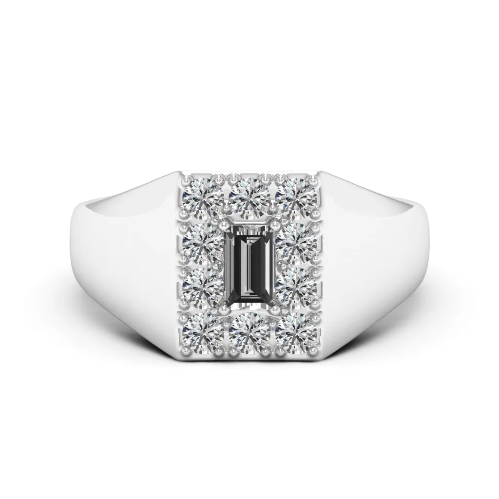 0.90 d.e.w. cts Sirius Moissanite Ring