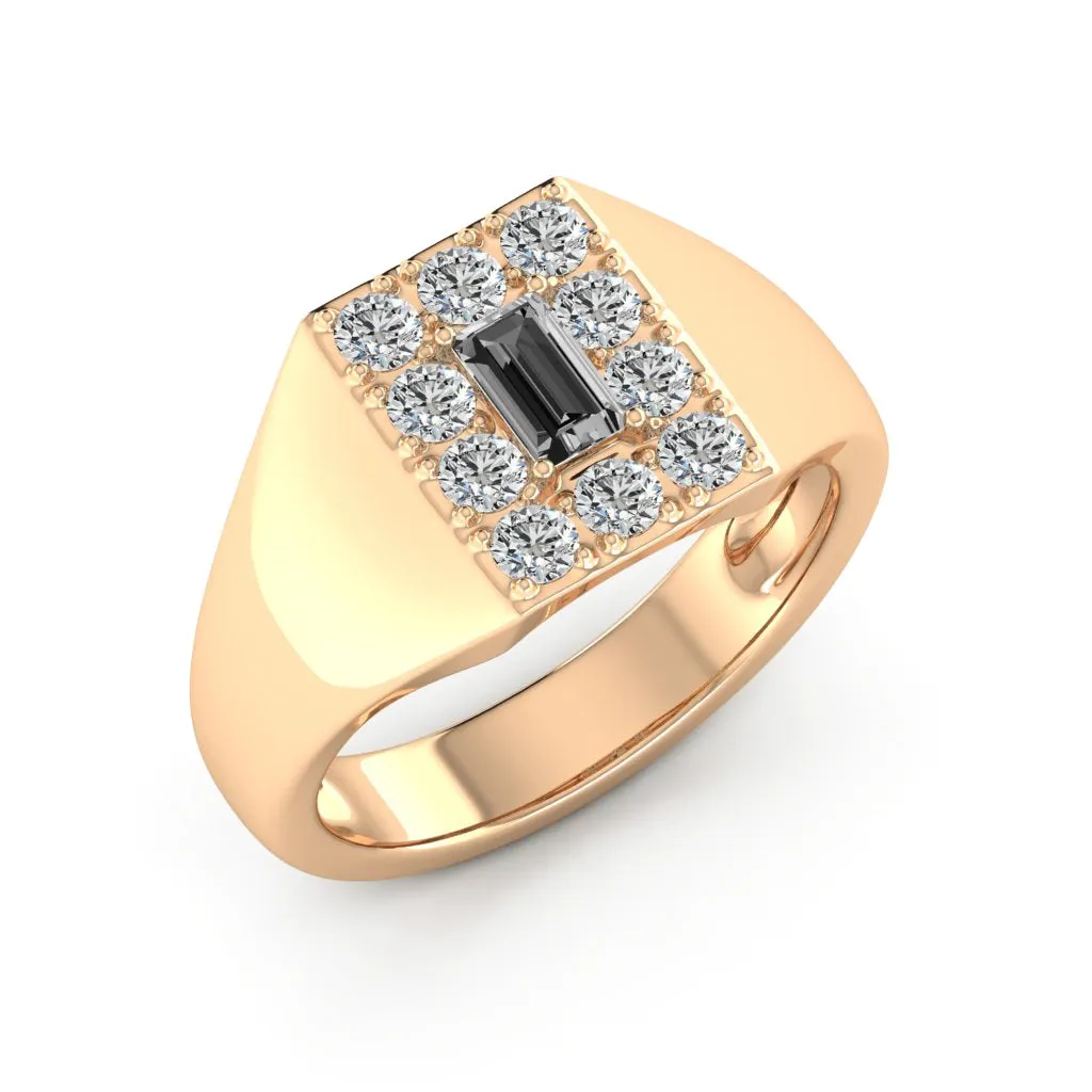 0.90 d.e.w. cts Sirius Moissanite Ring