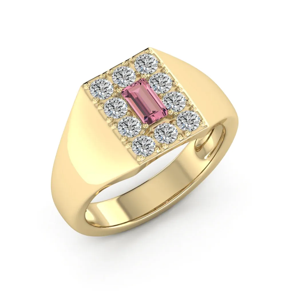 0.90 d.e.w. cts Sirius Moissanite Ring