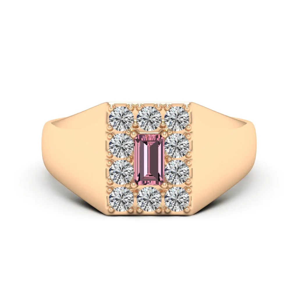 0.90 d.e.w. cts Sirius Moissanite Ring