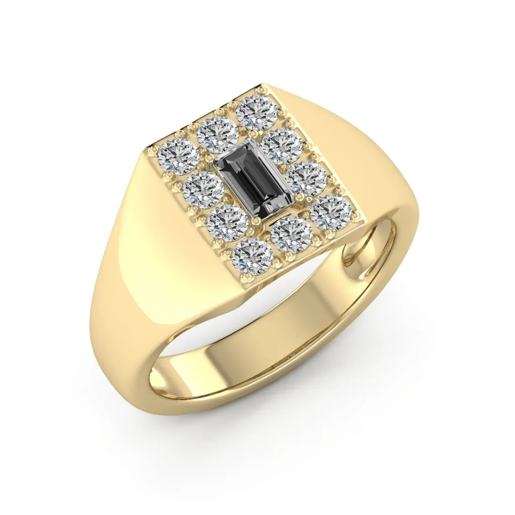 0.90 d.e.w. cts Sirius Moissanite Ring