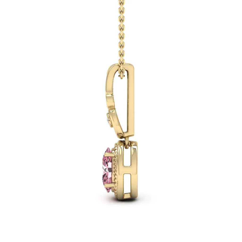 0.98 d.e.w cts Hailey Moissanite Necklace