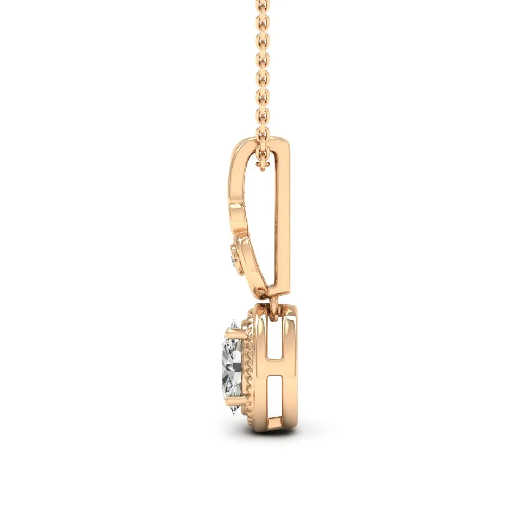 0.98 d.e.w cts Hailey Moissanite Necklace