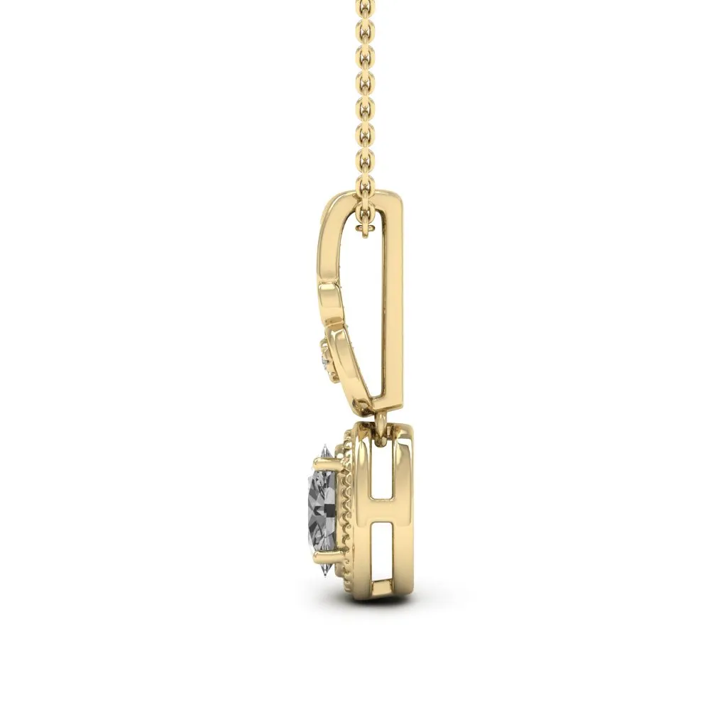 0.98 d.e.w cts Hailey Moissanite Necklace