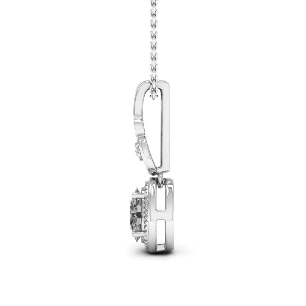 0.98 d.e.w cts Hailey Moissanite Necklace