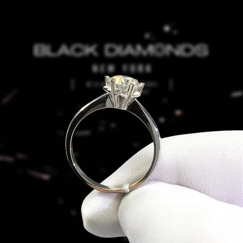 1.0 Ct Round Cut Diamond Snowflake Engagement Ring
