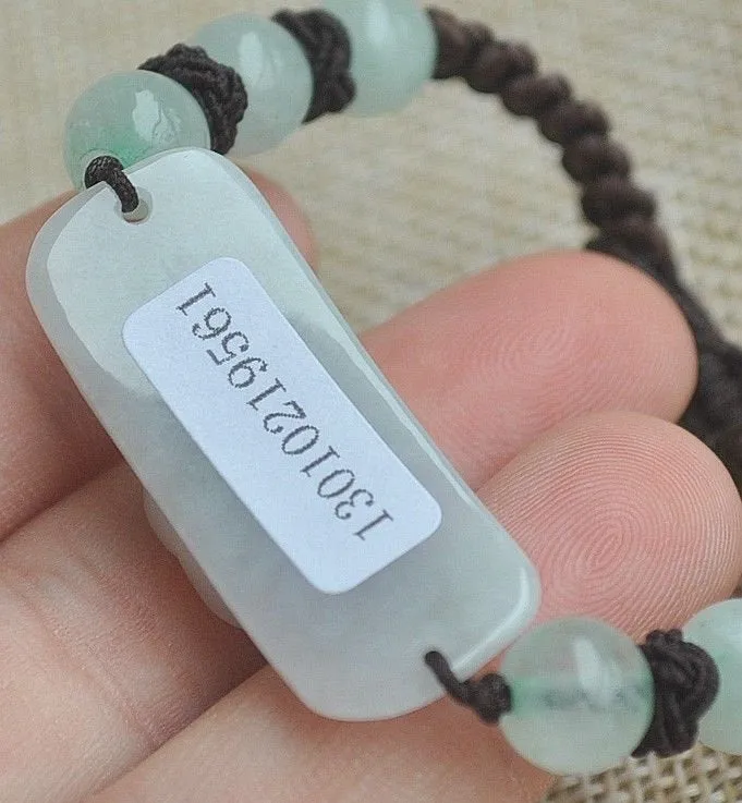 10% OFF- 160 mm Certified Natural Jadeite Emerald Jade Handcarved Flower Bracelet《Grade A》9561