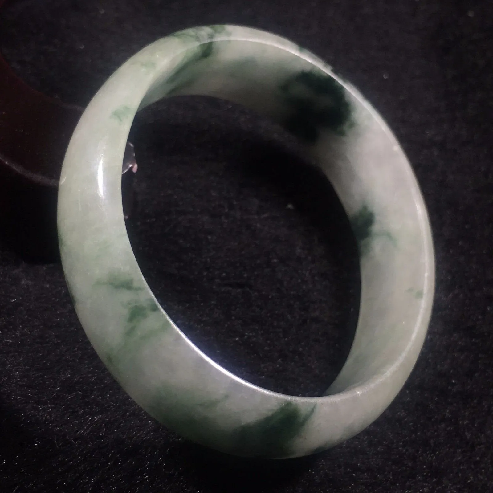 10% OFF- 53/54/55 mm Certified Natural Jadeite Emerald A*Jade HandCarved Bangle A07