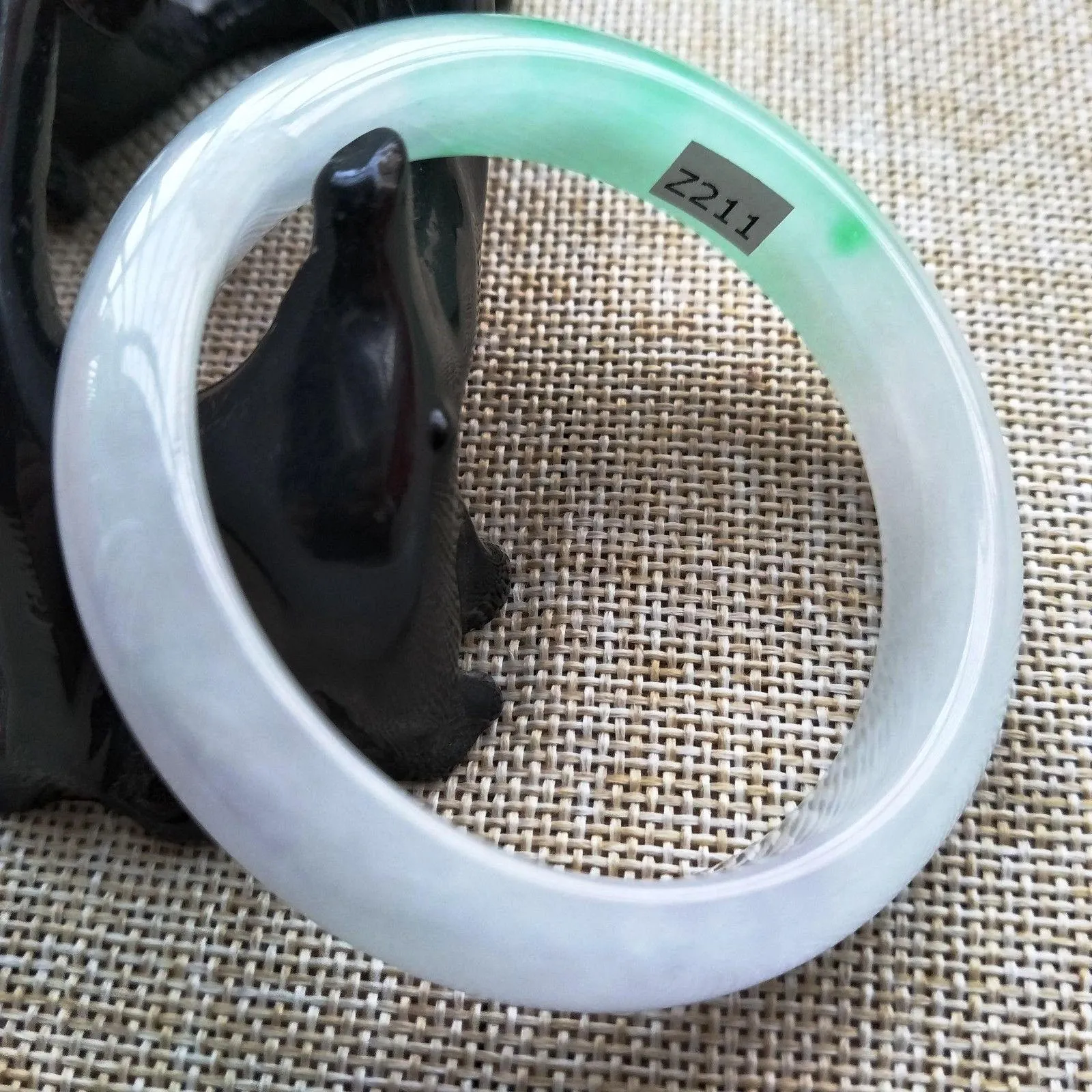 10% OFF- 54/55/56 mm Certified Natural 3 Color Jadeite Emerald A Jade HandCarved Bracelet Bangle Z211