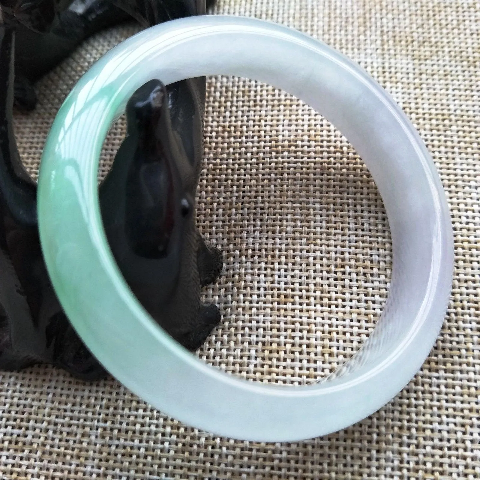 10% OFF- 54/55/56 mm Certified Natural 3 Color Jadeite Emerald A Jade HandCarved Bracelet Bangle Z211