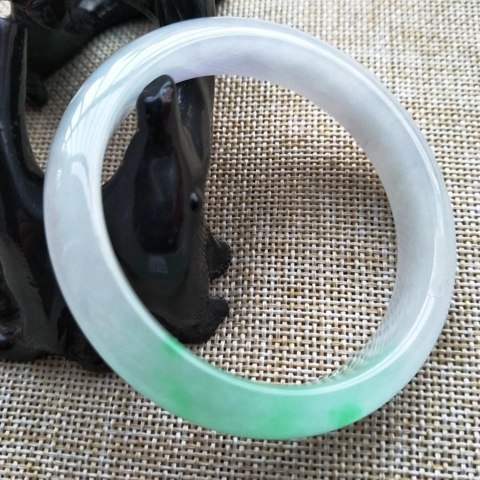 10% OFF- 54/55/56 mm Certified Natural 3 Color Jadeite Emerald A Jade HandCarved Bracelet Bangle Z211