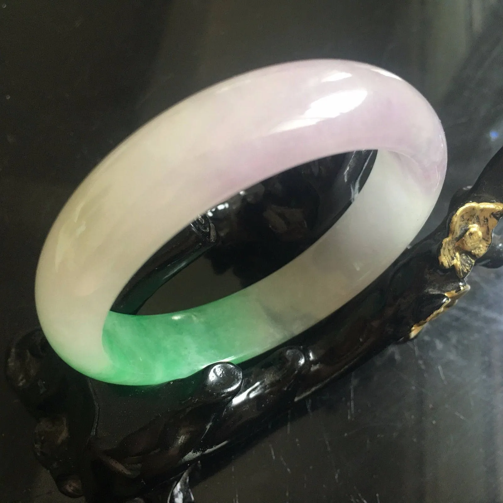 10% OFF- 54/55/56 mm Certified Natural Jadeite Emerald Jade Bangle《Grade A》
