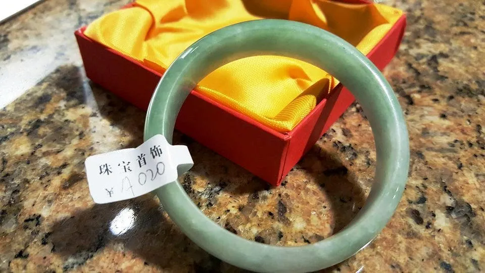 10% OFF- 54/55/56 mm Certified Natural Jadeite Emerald Jade Bangle《Grade A》A020