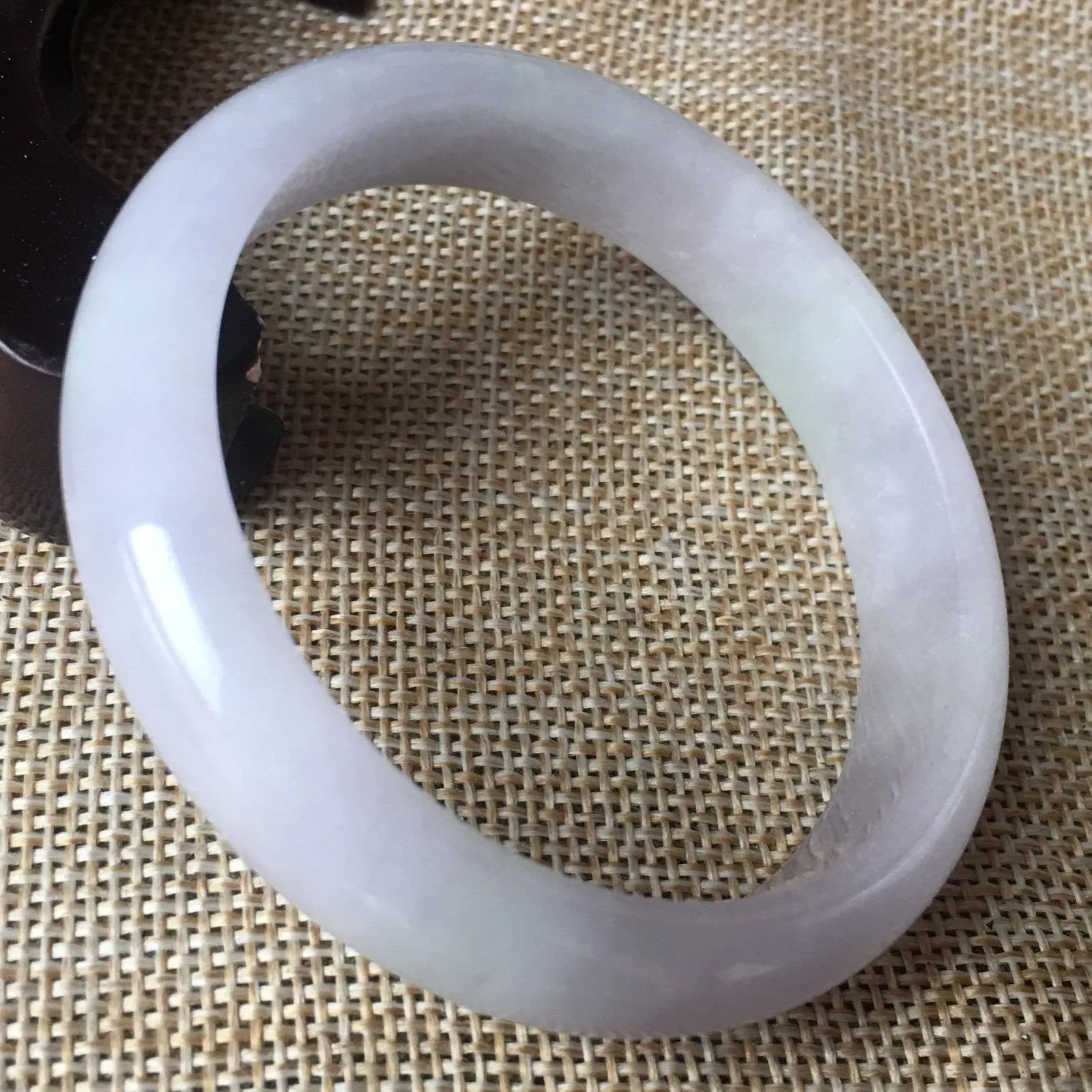 10% OFF- 54/55/56 mm Certified Natural Jadeite Lavender Emerald A*Jade HandCarved Bangle A06