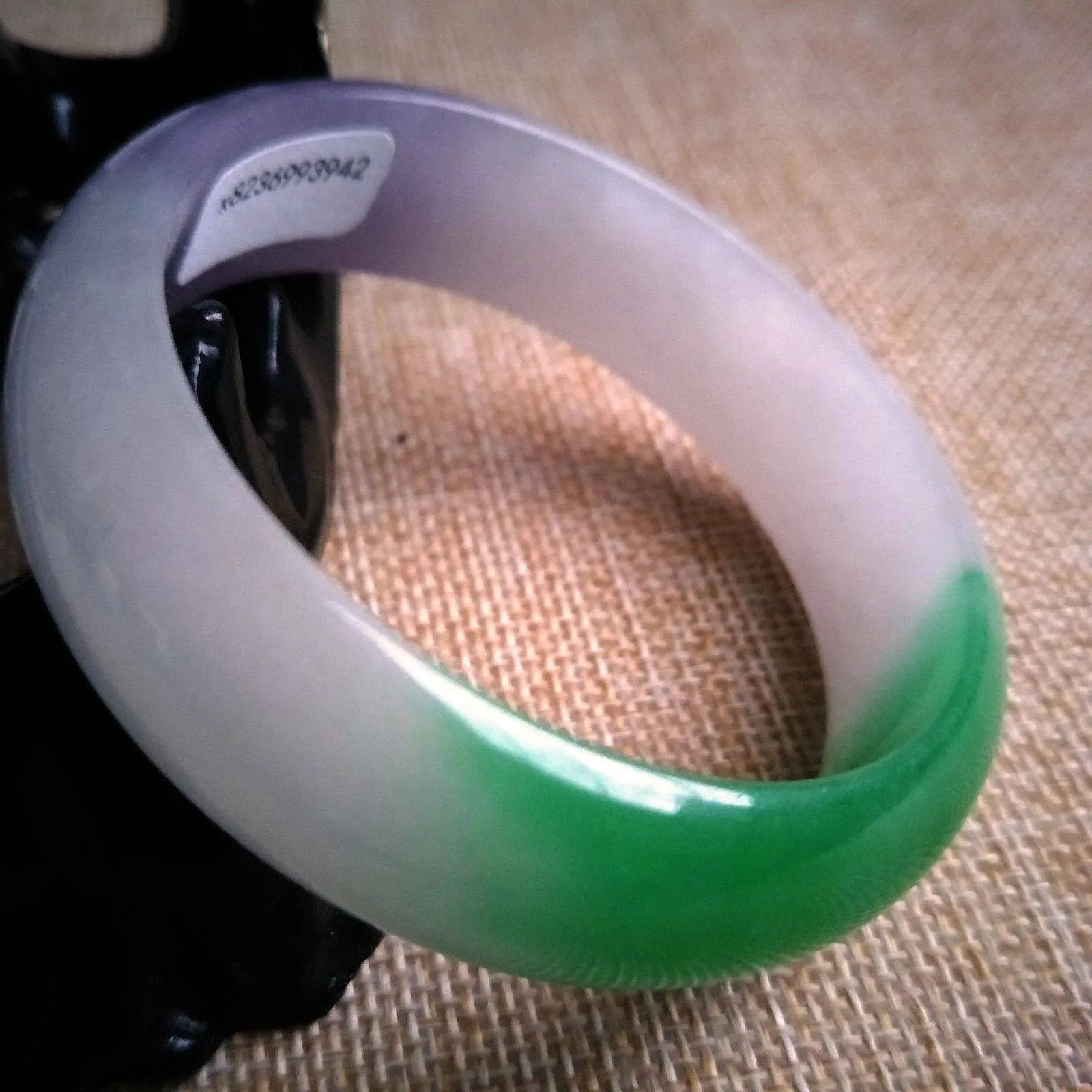 10% OFF- 55/56/57 mm Certified Natural Jadeite Emerald Jade Bangle《Grade A》3942