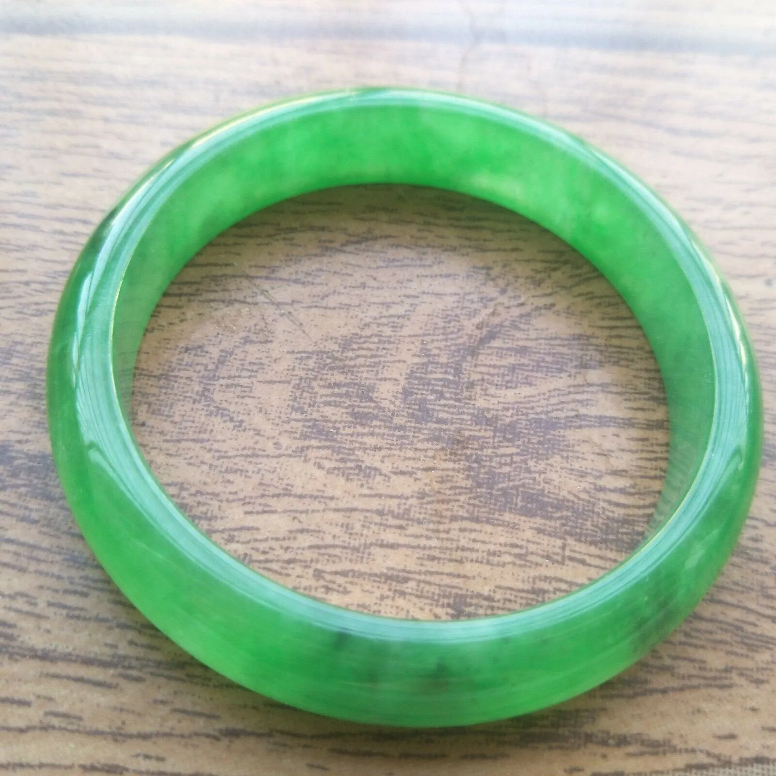10% OFF- 55/56/57mm Certified Natural Jadeite Emerald A Jade Bangle Z663