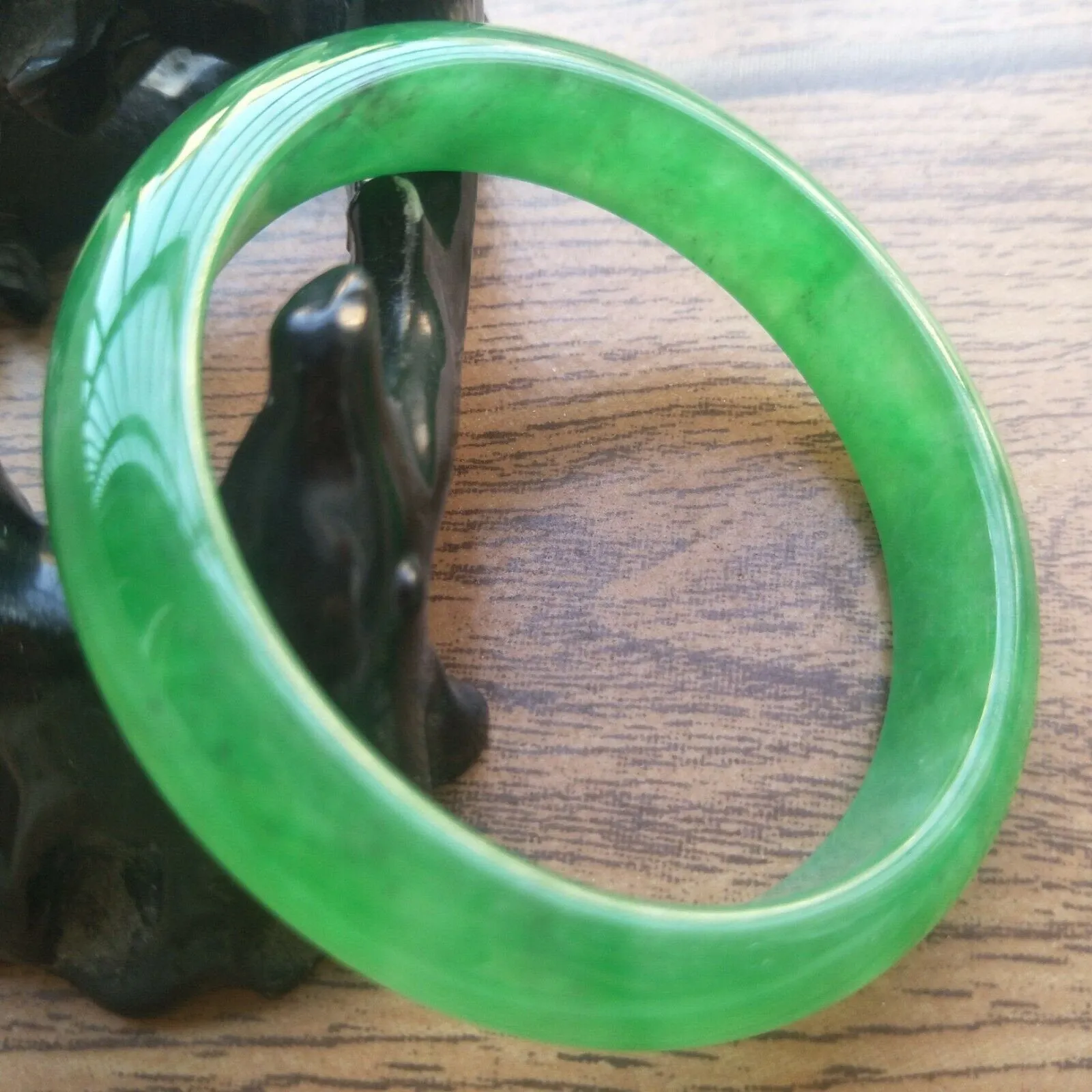 10% OFF- 55/56/57mm Certified Natural Jadeite Emerald A Jade Bangle Z663