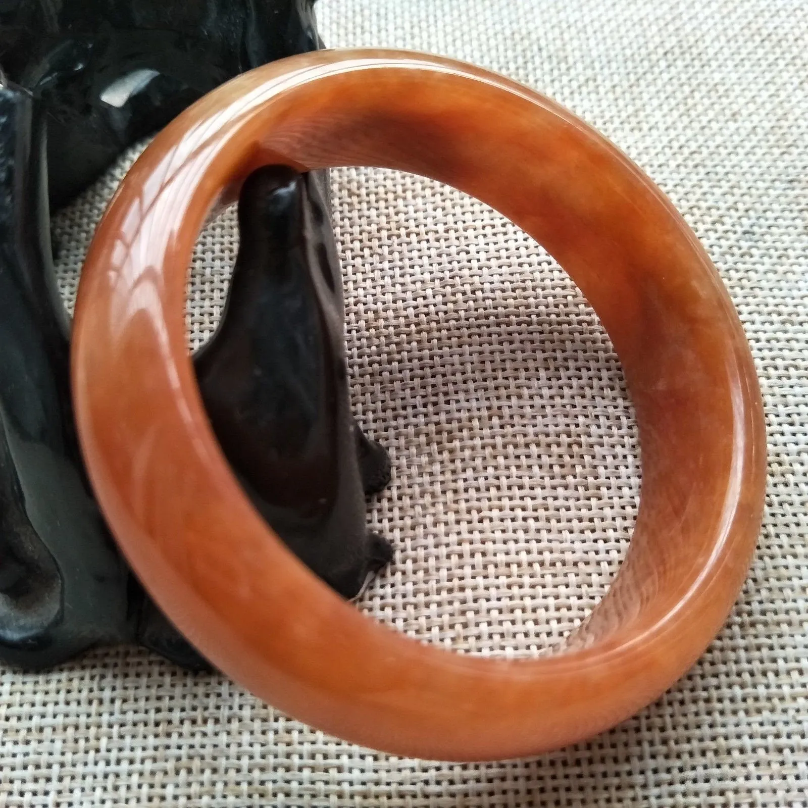 10% OFF- 55/56/57mm Certified Natural Jadeite Emerald A*Jade Caved Bangle W559