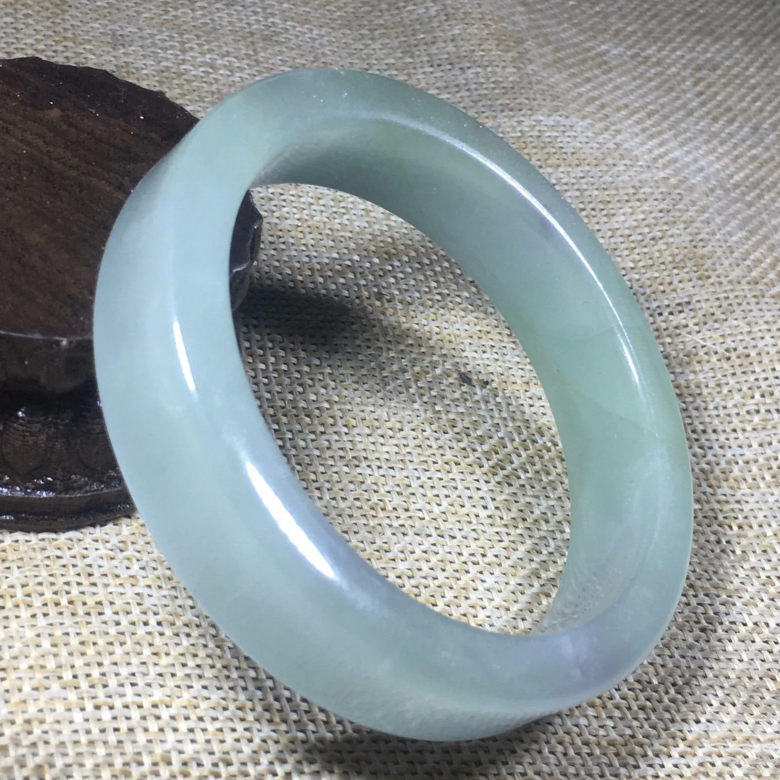10% OFF- 55/56/57mm Certified Natural Jadeite Emerald A*Jade HandCarved Bangle L110