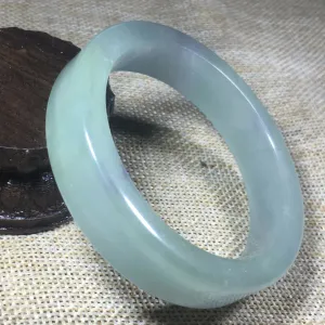 10% OFF- 55/56/57mm Certified Natural Jadeite Emerald A*Jade HandCarved Bangle L110