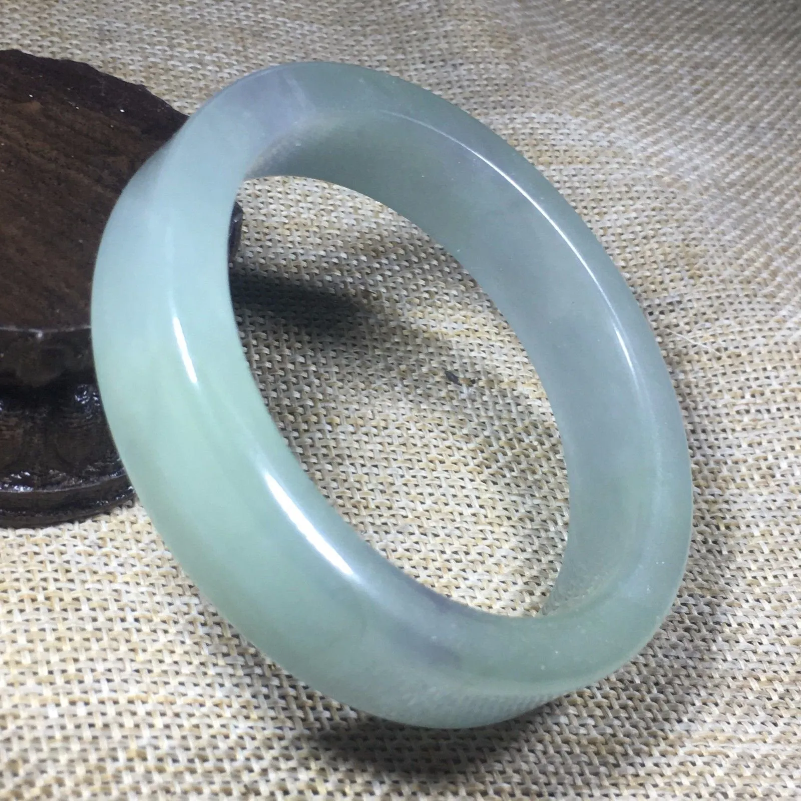 10% OFF- 55/56/57mm Certified Natural Jadeite Emerald A*Jade HandCarved Bangle L110