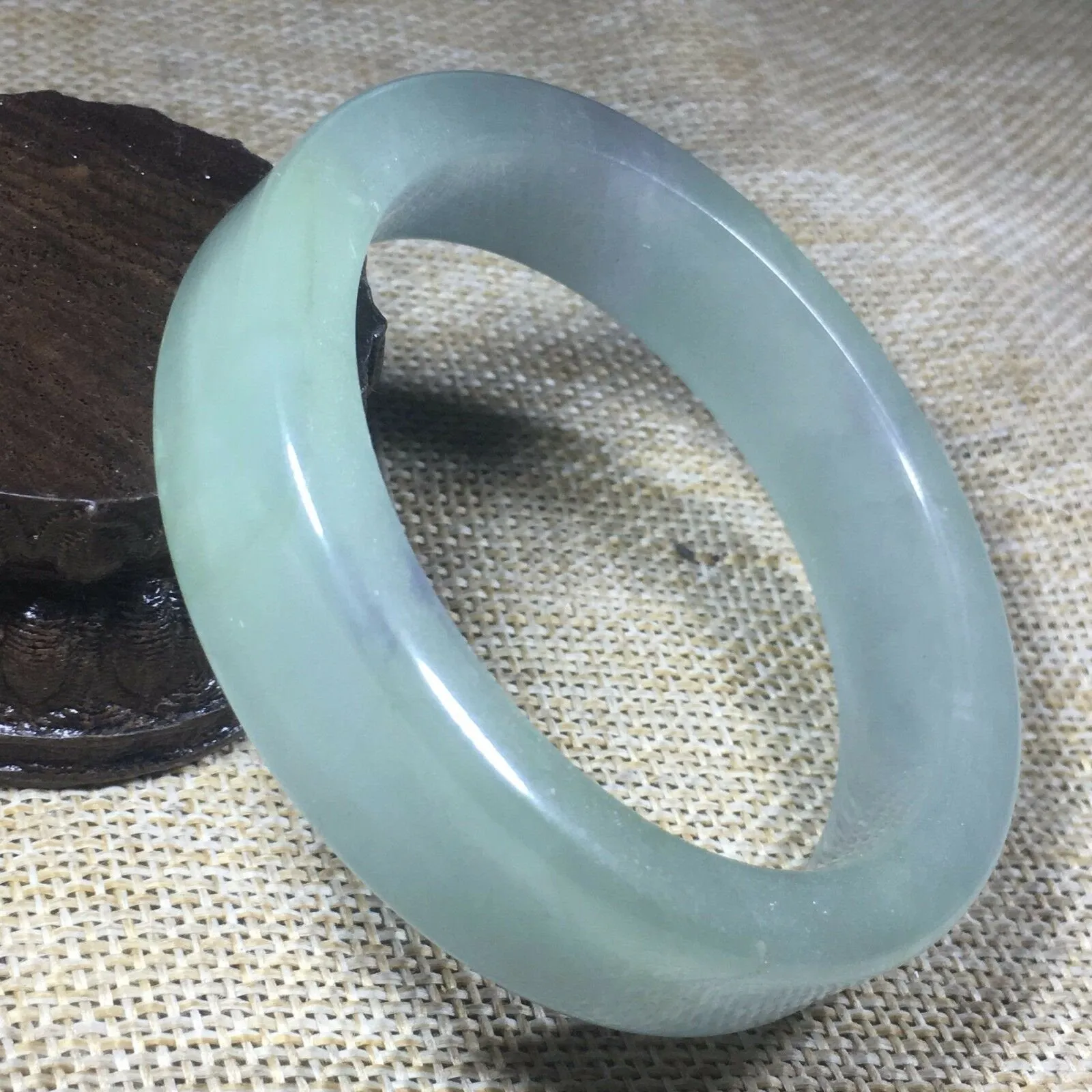 10% OFF- 55/56/57mm Certified Natural Jadeite Emerald A*Jade HandCarved Bangle L110