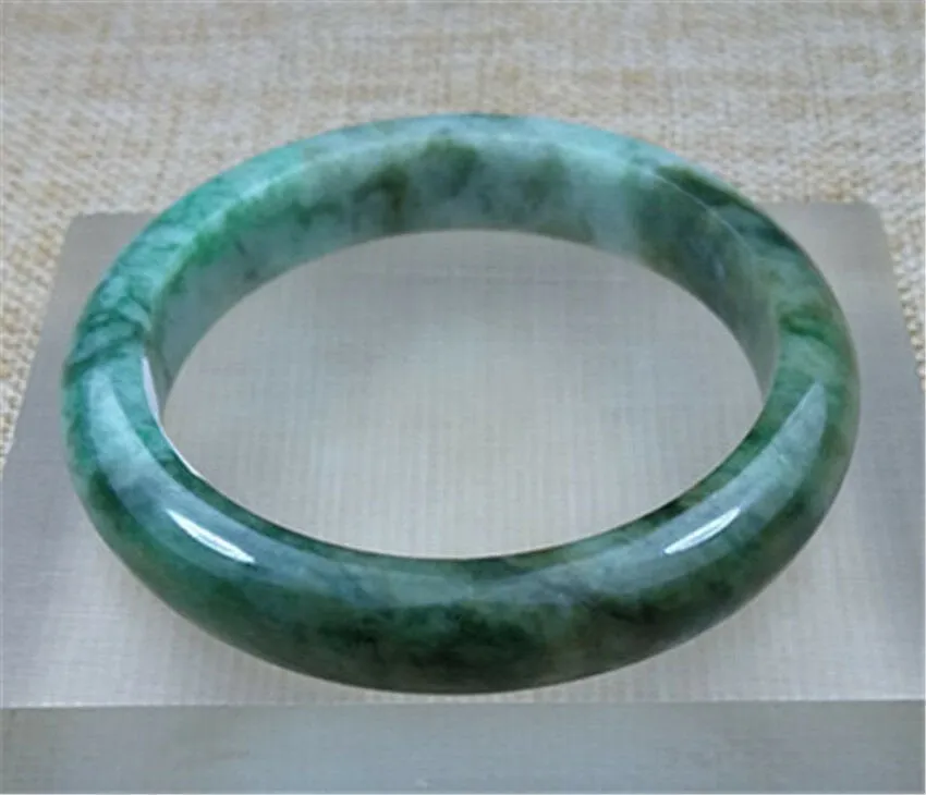 10% OFF- 55/56/57mm Certified Natural Jadeite Emerald A*Jade HandCarved Bangle Z4097