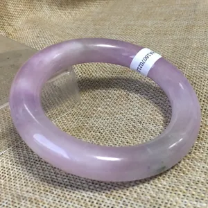 10% OFF- 55/56/57mm Certified Natural Lavender Jadeite Emerald A*Jade HandCarved Bangle HA2120