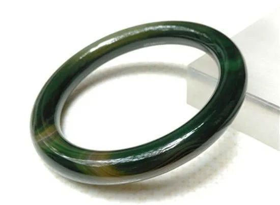 10% OFF- 55/56/57mm Certified Natural Multi-Color Emerald A Jade HandCarved Round Bracelet Bangle A8805